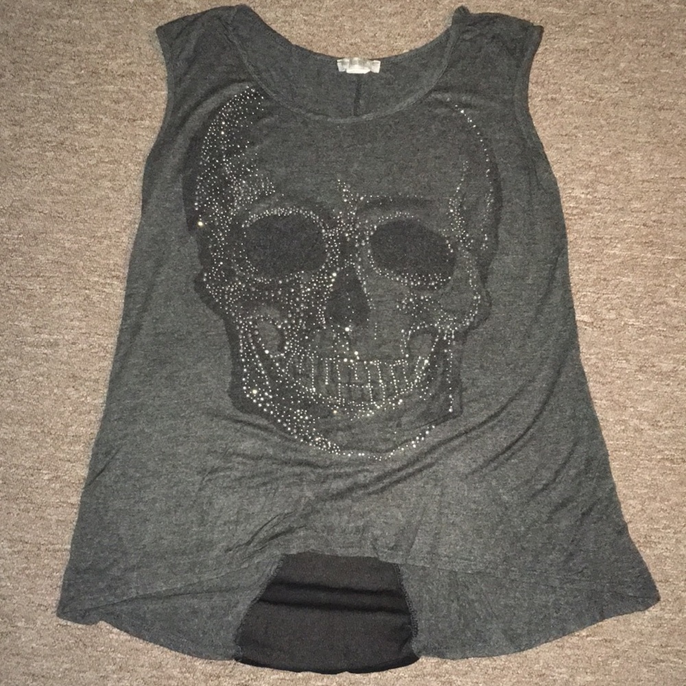 Awesome skull muscle tee